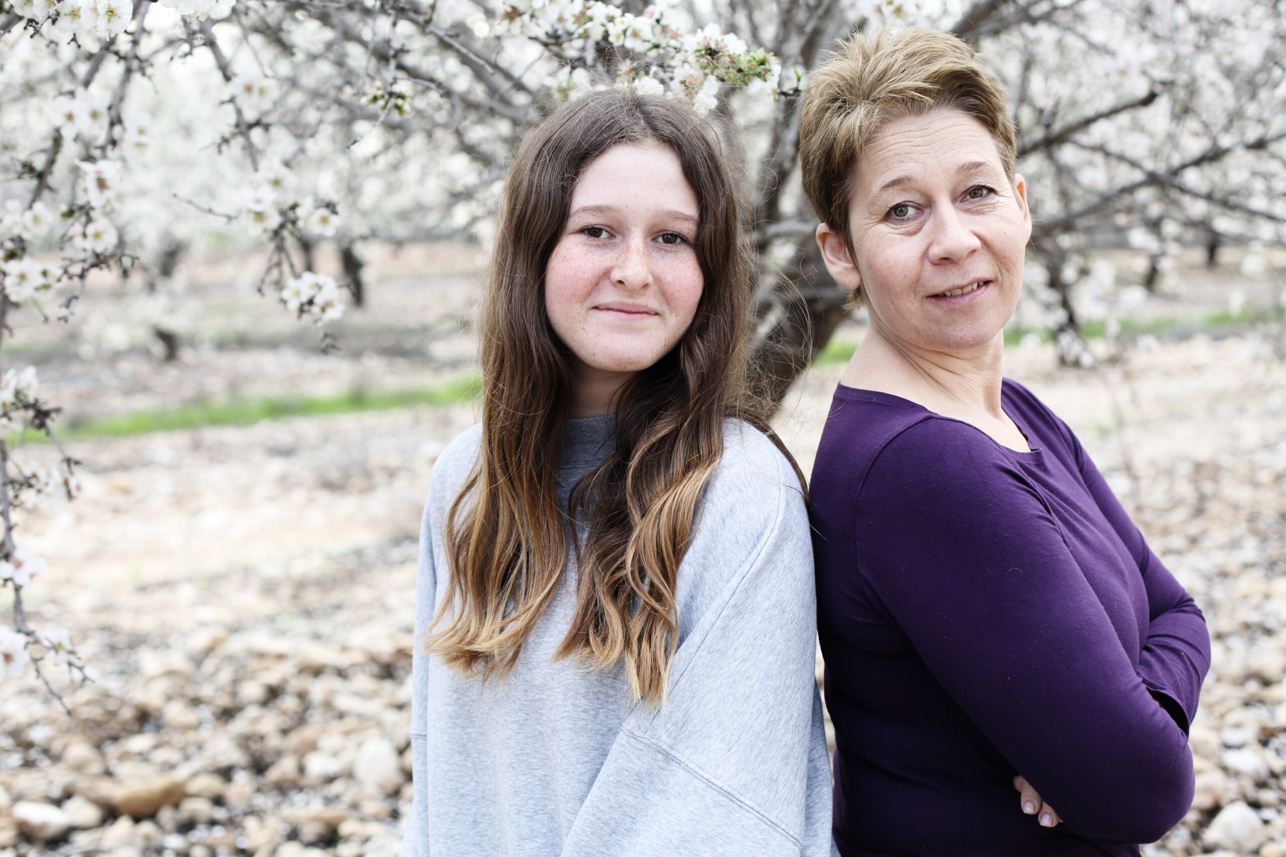 Portrait,Of,Beautiful,Woman,And,Her,Teenager,Daughter