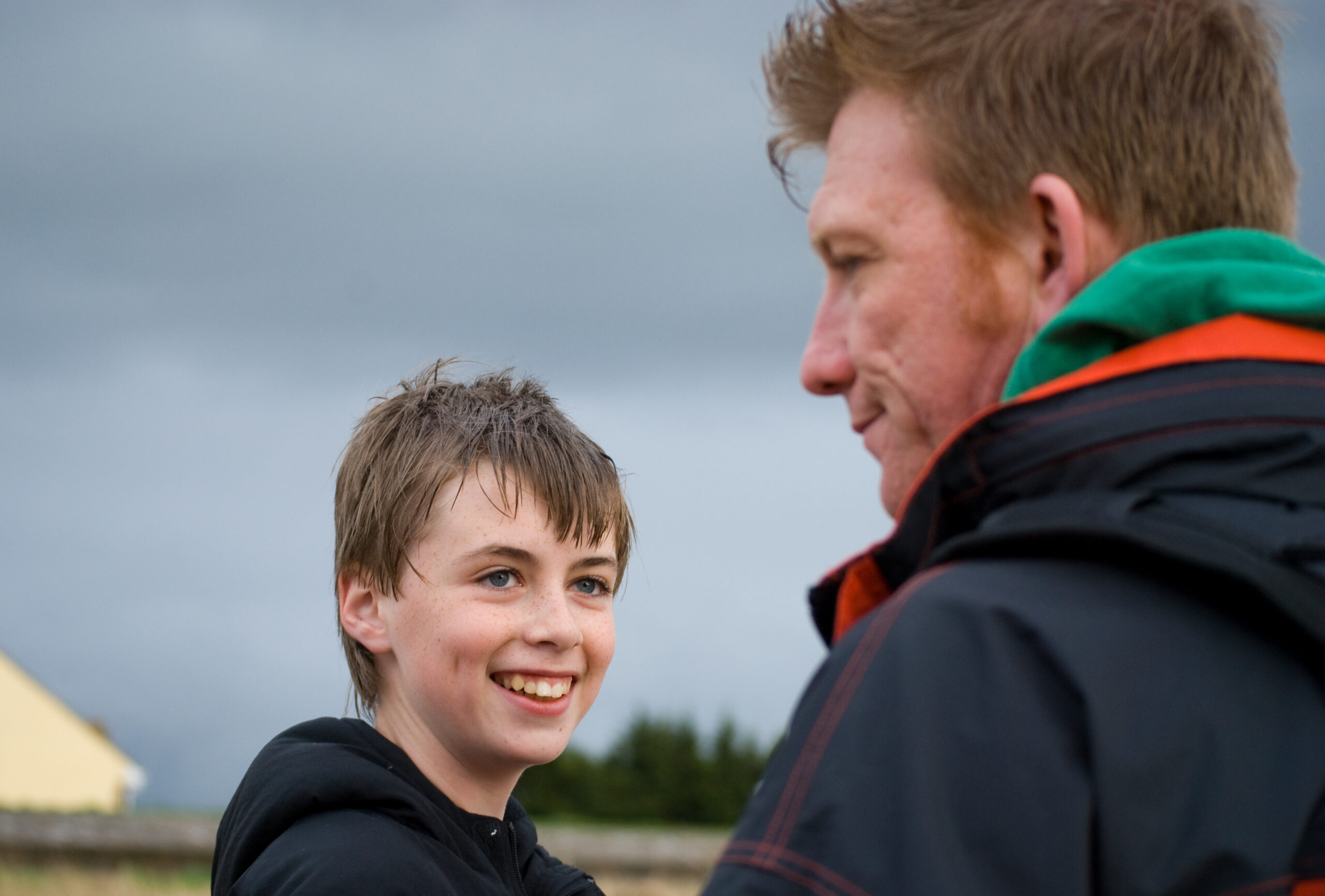 Father,And,Son,Interaction,In,An,Outdoor,Setting. Father,And,Son,Interaction,In,An,Outdoor,Setting.